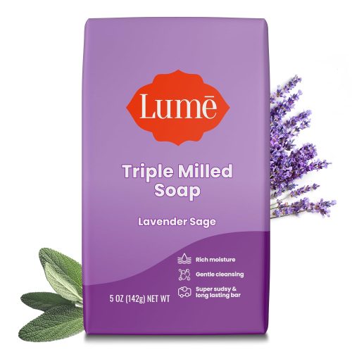 Lume Triple Milled Bar Soap - Rich Moisture & Gentle Cleansing - Paraben Free.