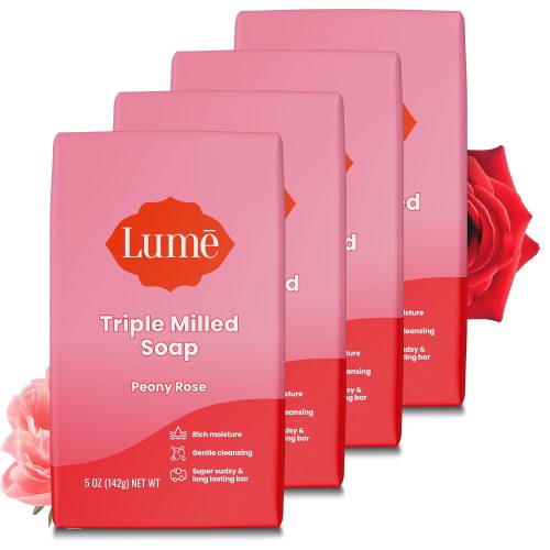 Lume Triple Milled Bar Soap - Rich Moisture & Gentle Cleansing - Paraben Free.